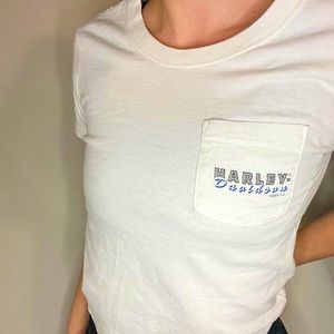 Harley Davidson white Daytona beach shirt